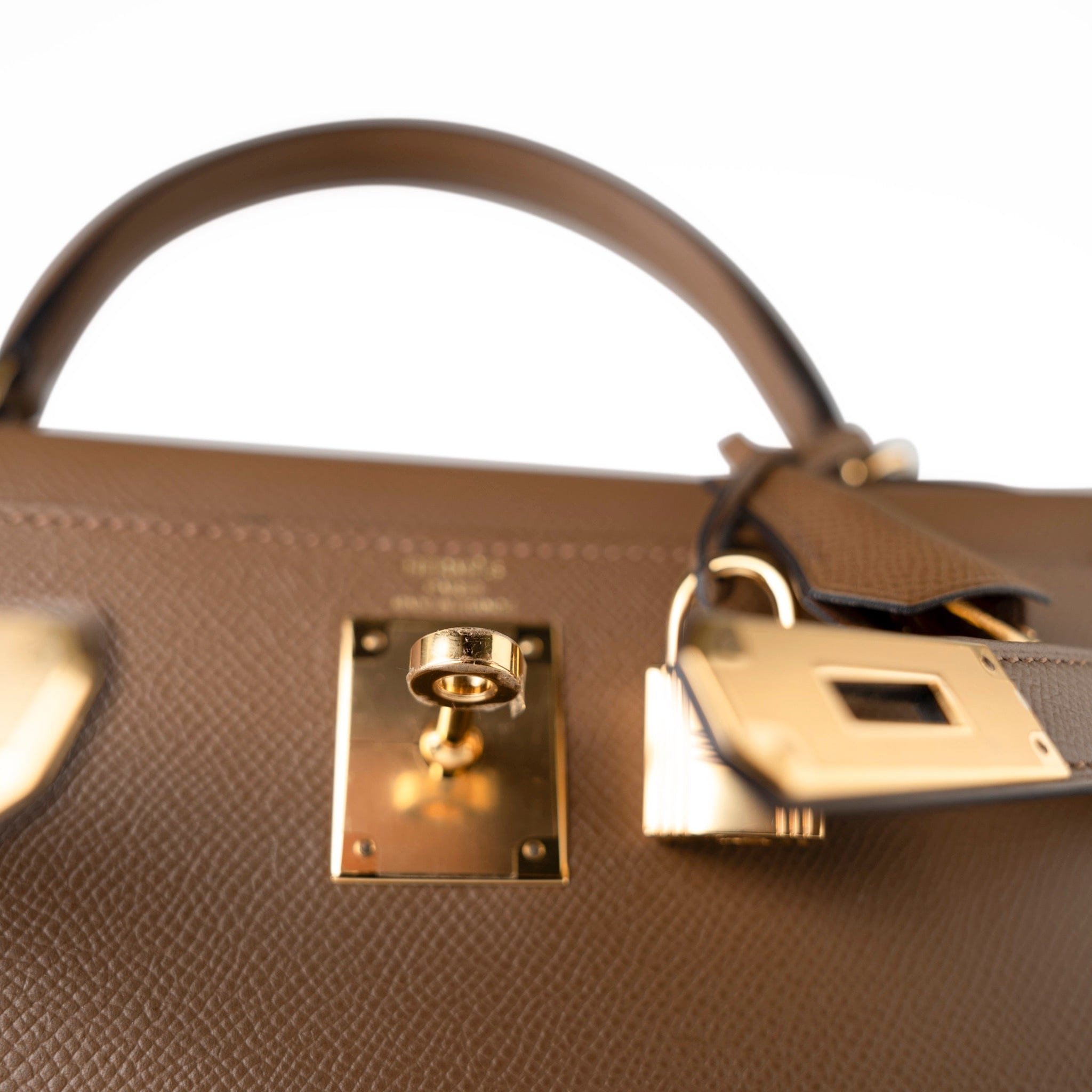 Hermes Handbag Brown Kelly Sellier 28 Alezan Veau Epsom Leather Gold Plated 2021 Z -Knockoff
