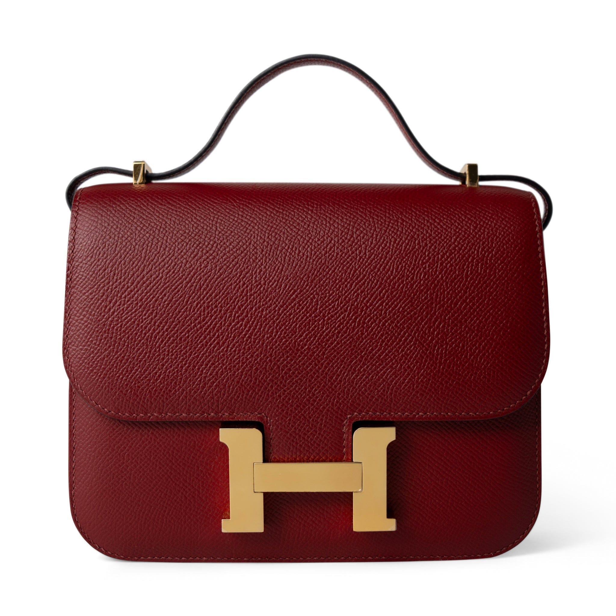 Hermes Handbag Constance / Red Constance 18 Rouge Grenat Veau Epsom Leather Gold Plated A Stamp -Knockoff
