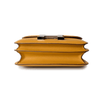 Hermes Handbag Constance / Yellow Hermes Constance 18 Jaune Ambre (Amber Yellow) Palladium Plated Hardware C Stamp -Knockoff
