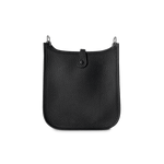 Hermes Handbag Evelyne / Black Taurillon Clemence Evelyne TPM Black w/ Palladium Hardware -Knockoff
