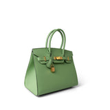 Hermes Handbag Green Birkin Sellier 30 Vert Criquet Epsom Gold Plated Y Stamp -Knockoff
