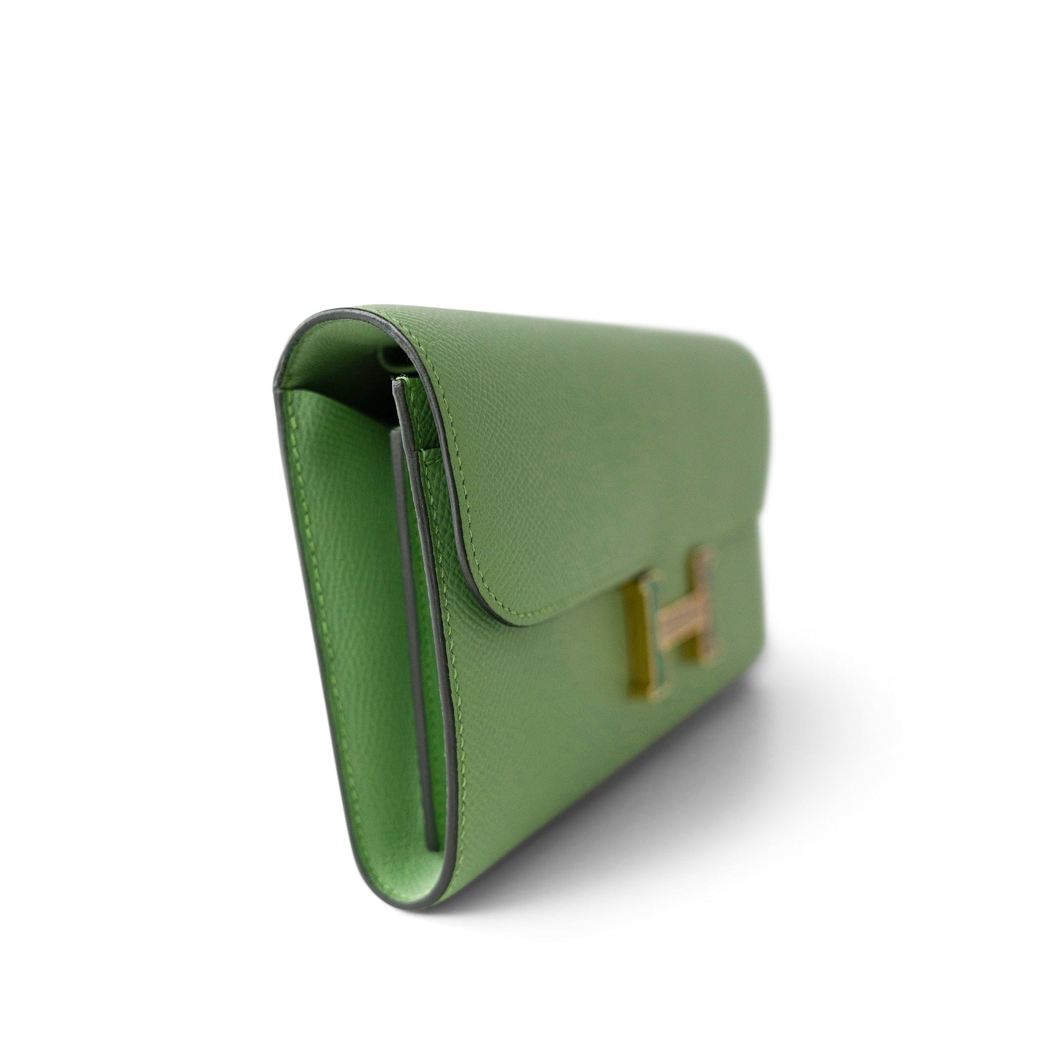 Hermes Handbag Green Constance Wallet To Go Vert Criquet Epsom Z Stamp -Knockoff
