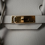 Hermes Handbag Grey Birkin 30 Gris Perle Togo Gold Plated U Stamp -Knockoff
