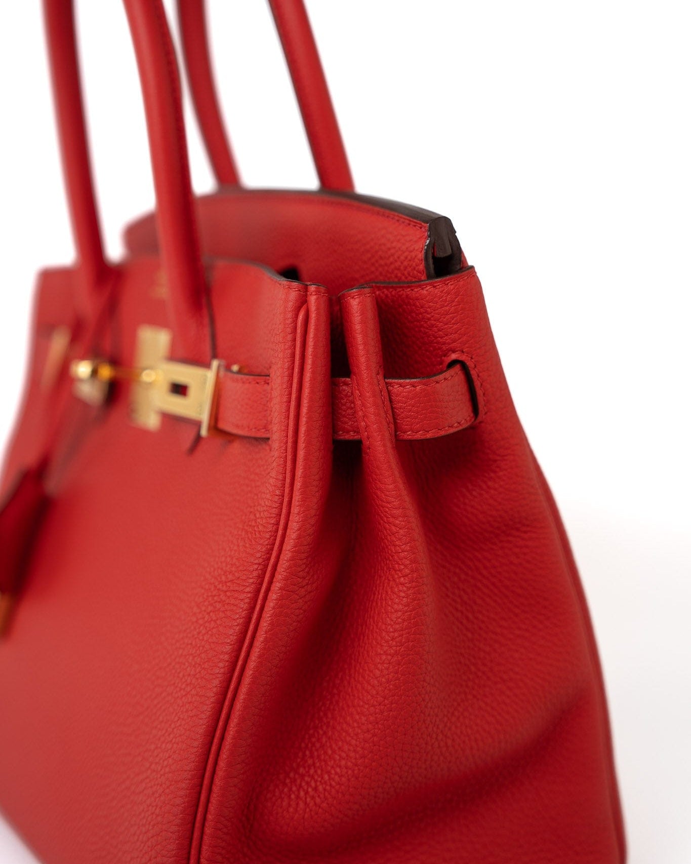 Hermes Handbag Hermes Birkin 30 Rouge de Coeur Togo D Stamp -Knockoff
