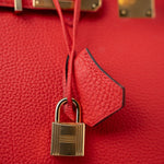 Hermes Handbag Hermes Birkin 30 Rouge de Coeur Togo D Stamp -Knockoff
