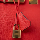 Hermes Handbag Hermes Birkin 30 Rouge de Coeur Togo D Stamp -Knockoff
