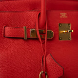 Hermes Handbag Hermes Birkin 30 Rouge de Coeur Togo D Stamp -Knockoff
