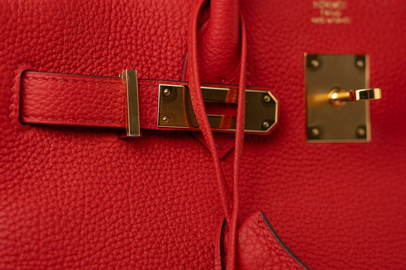 Hermes Handbag Hermes Birkin 30 Rouge de Coeur Togo D Stamp -Knockoff
