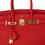 Hermes Handbag Hermes Birkin 30 Rouge de Coeur Togo D Stamp -Knockoff
