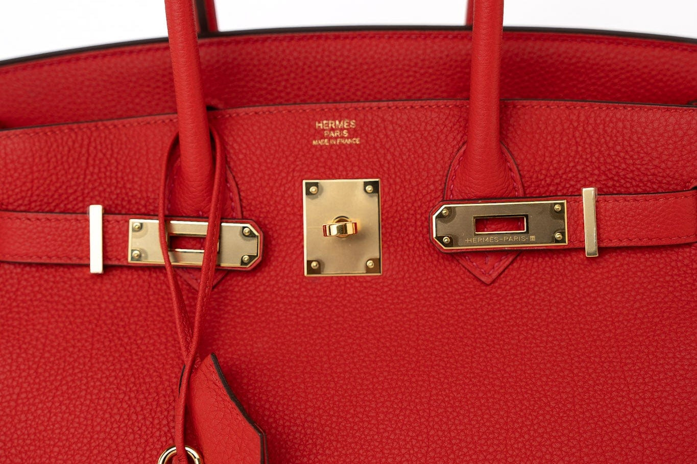 Hermes Handbag Hermes Birkin 30 Rouge de Coeur Togo D Stamp -Knockoff
