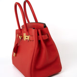 Hermes Handbag Hermes Birkin 30 Rouge de Coeur Togo D Stamp -Knockoff
