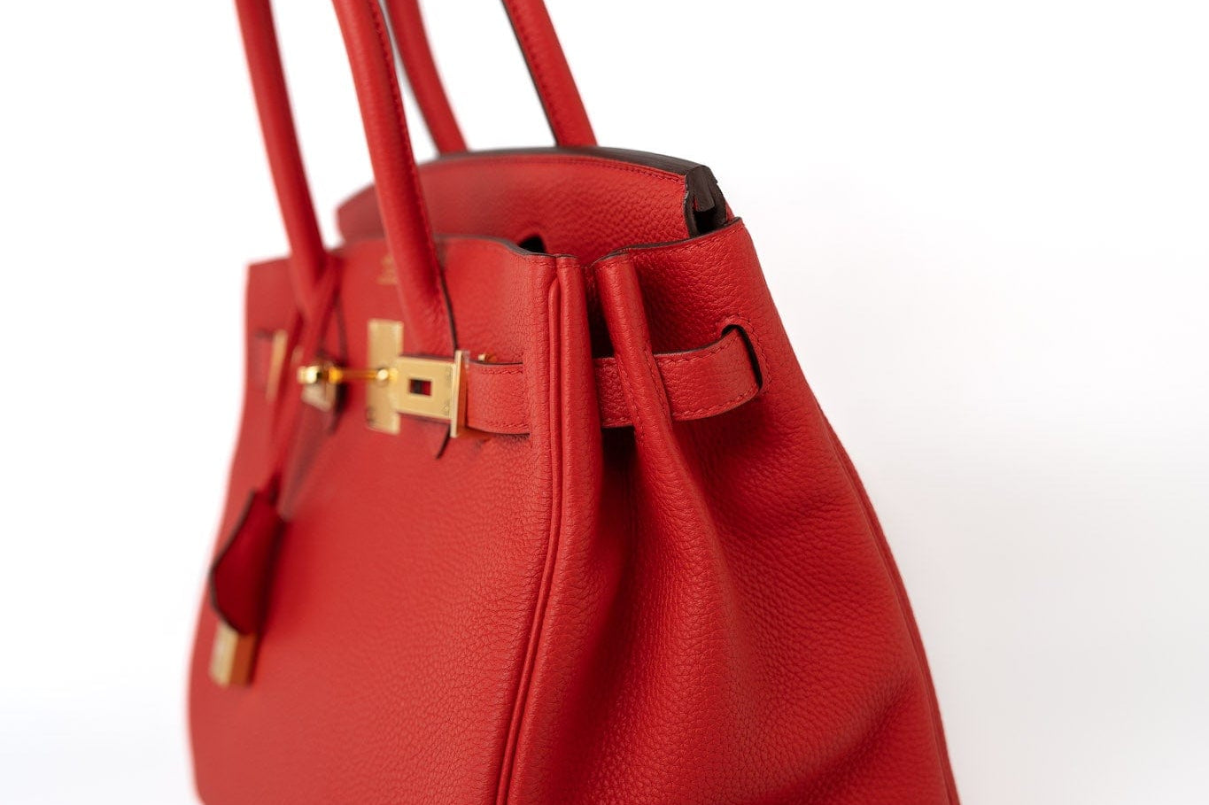 Hermes Handbag Hermes Birkin 30 Rouge de Coeur Togo D Stamp -Knockoff
