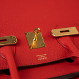 Hermes Handbag Hermes Birkin 30 Rouge de Coeur Togo D Stamp -Knockoff
