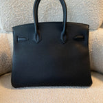 Hermes Handbag Hermes Birkin 30 Veau Togo Leather Black Gold Plated 2022 U -Knockoff
