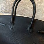 Hermes Handbag Hermes Birkin 30 Veau Togo Leather Black Gold Plated 2022 U -Knockoff
