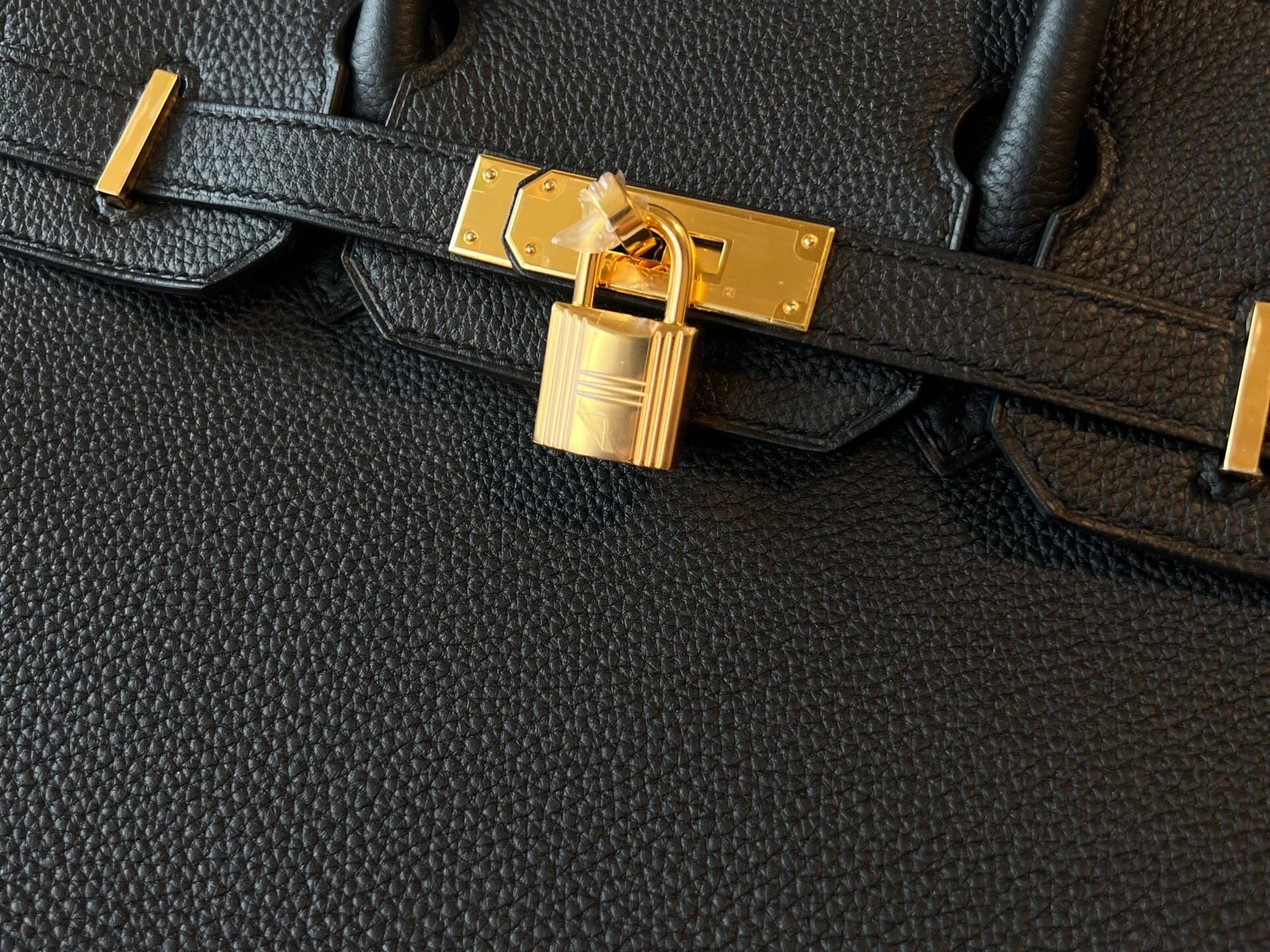 Hermes Handbag Hermes Birkin 30 Veau Togo Leather Black Gold Plated 2022 U -Knockoff
