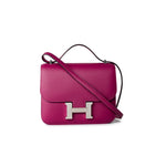 Hermes Handbag Hermes Constance 18 Rose Pourpre Chèvre Leather Palladium Hardware -Knockoff
