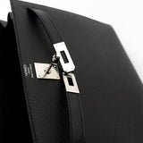 Hermes Handbag Hermes Kelly 25 Black Veau Epsom Leather Palladium Plated 2021 Z -Knockoff
