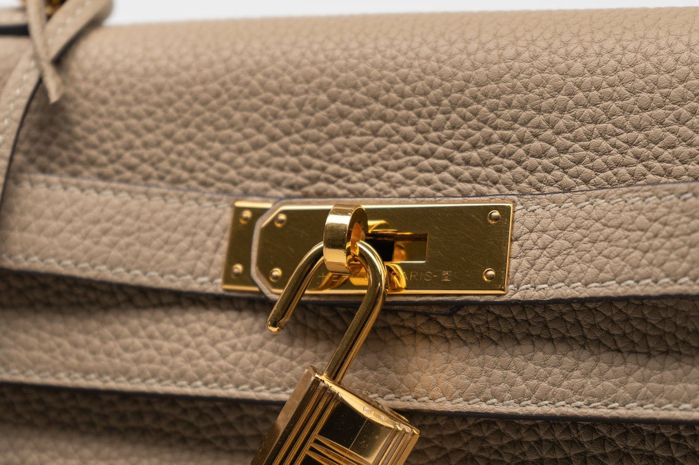 Hermes Handbag Hermes Kelly 28 Trench Veau Togo Leather Gold Plated 2016 X -Knockoff
