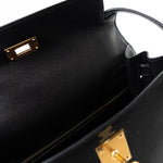 Hermes Handbag Hermes Kelly 28 Veau Epsom Leather Black with Gold Plated Hardware 2019 D -Knockoff
