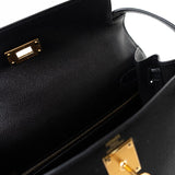 Hermes Handbag Hermes Kelly 28 Veau Epsom Leather Black with Gold Plated Hardware 2019 D -Knockoff
