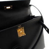 Hermes Handbag Hermes Kelly 28 Veau Epsom Leather Black with Gold Plated Hardware 2019 D -Knockoff
