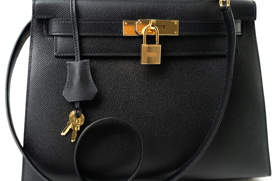 Hermes Handbag Hermes Kelly 28 Veau Epsom Leather Black with Gold Plated Hardware 2019 D -Knockoff
