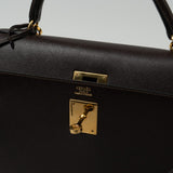 Hermes Handbag Hermes Kelly 32 Courchevel Chocolat Gold -Knockoff
