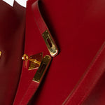 Hermes Handbag Hermes Kelly 32 Rouge Vif Veau Box Calfskin Leather Gold Plated Hardware 1998 B Stamp -Knockoff
