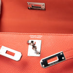 Hermes Handbag Hermes Kelly Mini II Rose Texas Veau Epsom Leather Palladium plated 2021 Z -Knockoff
