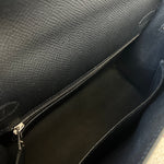 Hermes Handbag Hermes Kelly Sellier 25 Bleu Indigo Veau Epsom Leather Palladium Plated 2020 Y -Knockoff
