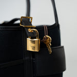 Hermes Handbag Hermès Picotin Cargo 18 Black Swift and Toile Canvas Gold Hardware -Knockoff
