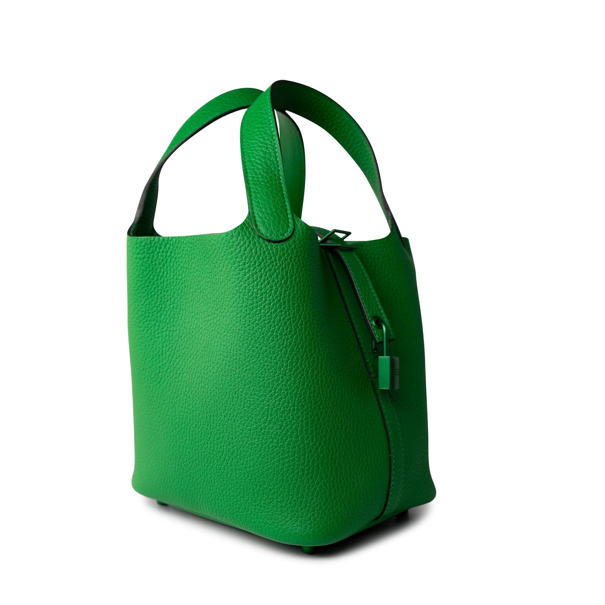 Hermes Handbag Hermes Picotin Lock PM So Green Bamboo Clemence -Knockoff
