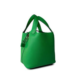 Hermes Handbag Hermes Picotin Lock PM So Green Bamboo Clemence -Knockoff
