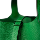 Hermes Handbag Hermes Picotin Lock PM So Green Bamboo Clemence -Knockoff
