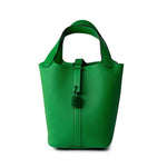 Hermes Handbag Hermes Picotin Lock PM So Green Bamboo Clemence -Knockoff
