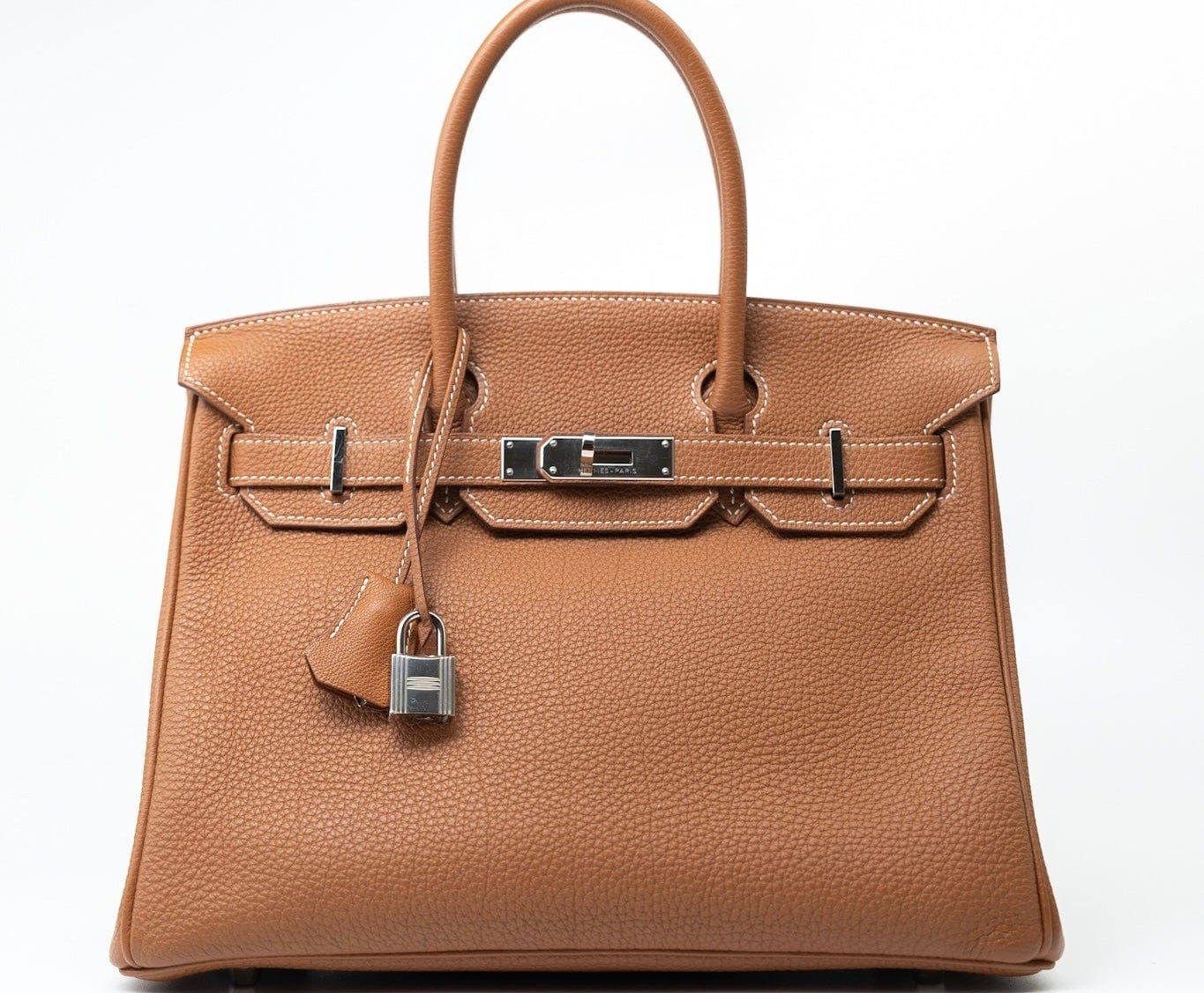 Hermes Handbag Installment of Birkin 30 Gold Veau Togo Leather Palladium Plated Hardware R -Knockoff
