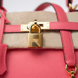 Hermes Handbag Kelly 25 Rose Azalée Veau Epsom Gold Plated C Stamp -Knockoff
