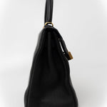 Hermes Handbag Kelly 28 Black Veau Togo Leather Gold Plated C Stamp -Knockoff
