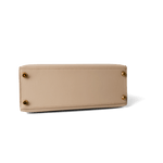 Hermes Handbag Kelly / Beige Kelly 25 Beige Box Calfskin Leather Gold Plated Hardware E Square Stamp -Knockoff
