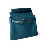 Hermes Handbag Kelly / Blue Hermes Kelly 25 Blue Jean Veau Togo Leather Palladium Plated Y Stamp -Knockoff
