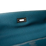 Hermes Handbag Kelly / Blue Hermes Kelly 25 Blue Jean Veau Togo Leather Palladium Plated Y Stamp -Knockoff
