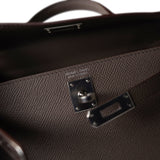 Hermes Handbag Kelly / Grey Hermes Kelly Mini II Etain (greige) Veau Epsom Leather Palladium plated Y Stamp -Knockoff
