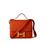 Hermes Handbag Orange / 18 / Epsom Orange Feu Constance 18 Veau Epsom Leather Gold Plated Hardware X Stamp -Knockoff
