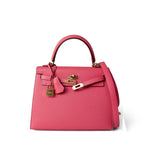 Hermes Handbag Pink / Kelly Kelly Sellier 25 Rose Azalee/ Pink Veau Epsom Gold Plated C Stamp -Knockoff
