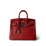 Hermes Handbag Red Birkin 25 Rouge Casaque Epsom Palladium Plated [P] Stamp -Knockoff
