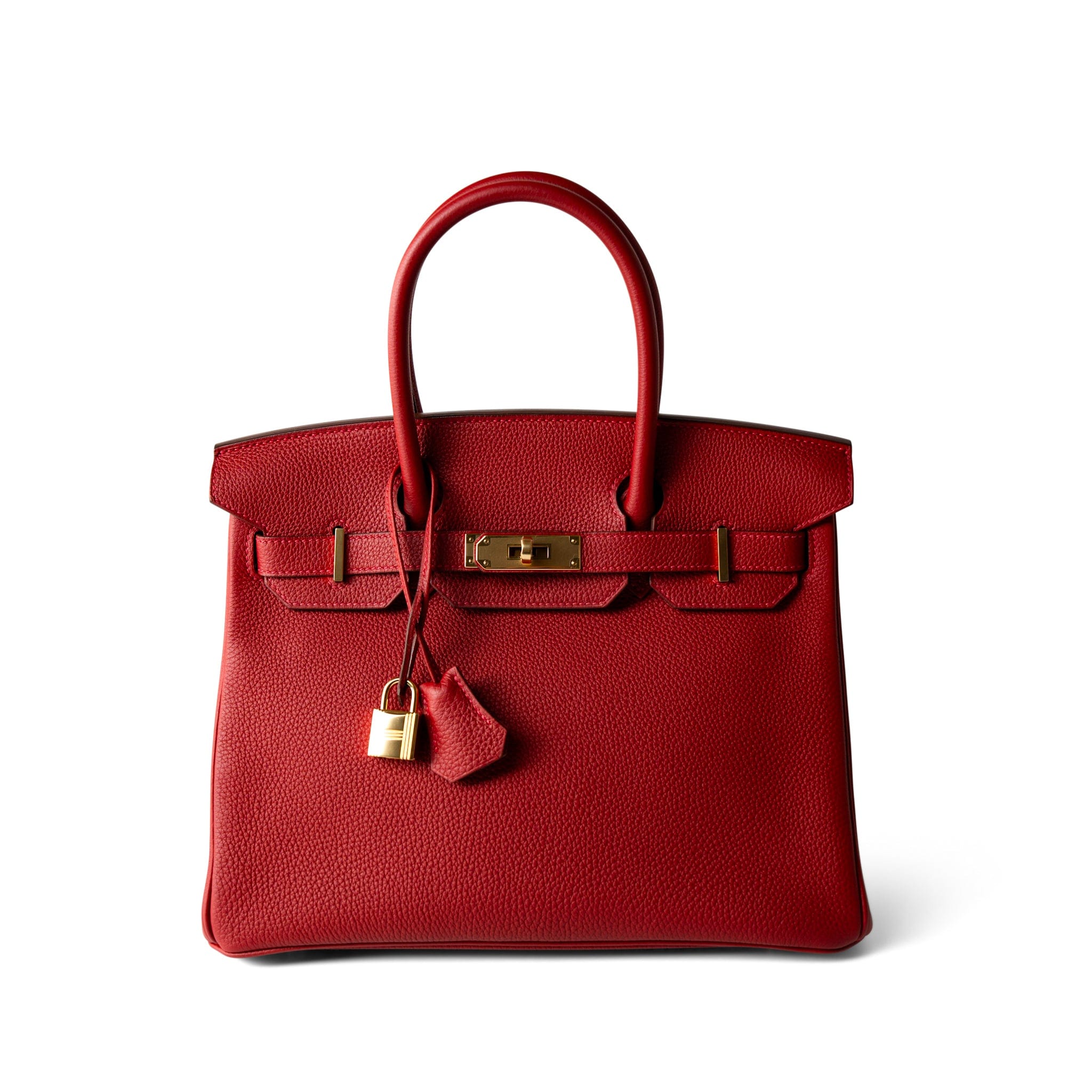 Hermes Handbag Red / Birkin Hermes Birkin 30 Rouge Casaque (red) Togo Leather Gold Plated Hardware -Knockoff
