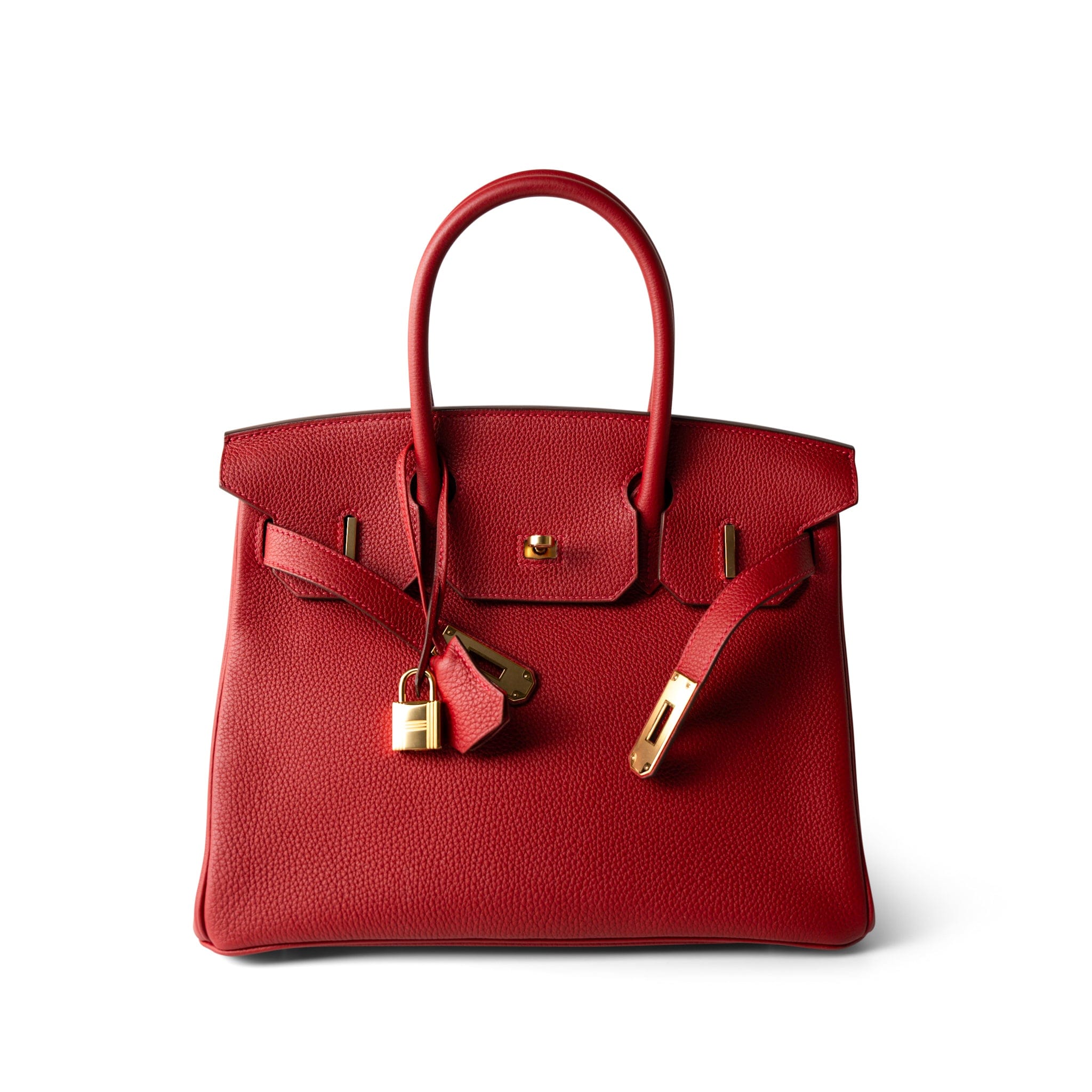 Hermes Handbag Red / Birkin Hermes Birkin 30 Rouge Casaque (red) Togo Leather Gold Plated Hardware -Knockoff
