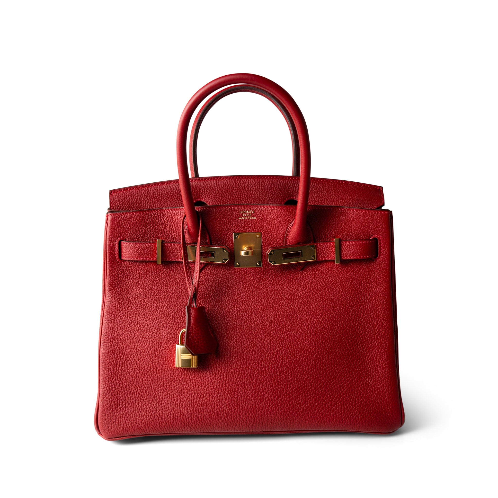 Hermes Handbag Red / Birkin Hermes Birkin 30 Rouge Casaque (red) Togo Leather Gold Plated Hardware -Knockoff
