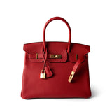 Hermes Handbag Red / Birkin Hermes Birkin 30 Rouge Casaque (red) Togo Leather Gold Plated Hardware -Knockoff
